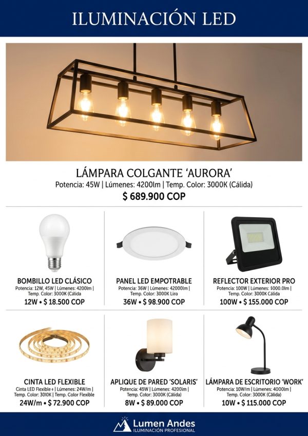 Muestra de plantilla: Iluminación