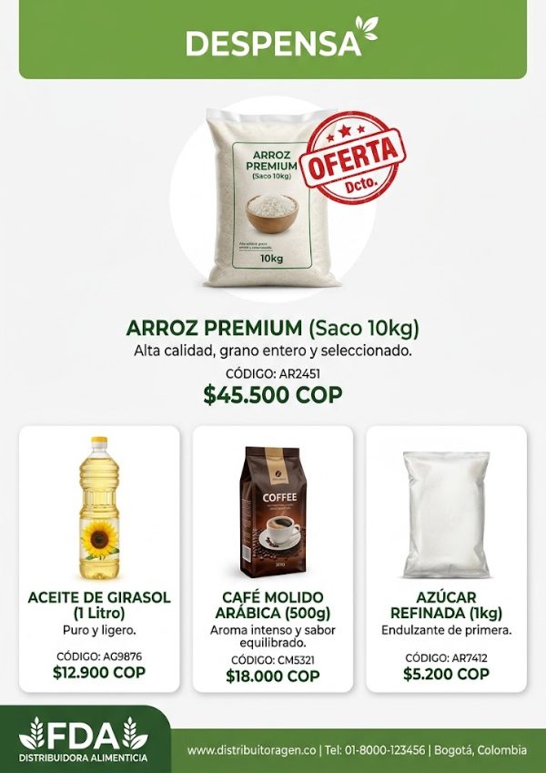Ejemplo de hoja con la plantilla Destacado 1 + 3